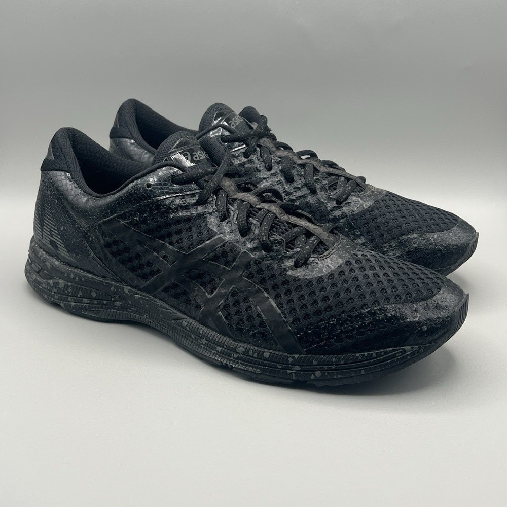 ASICS GEL-Noosa Tri 11 Paint Splatter Black Running Shoes - Men's Size 11 USED